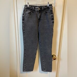 PACSUN Washed Black Mom Jean